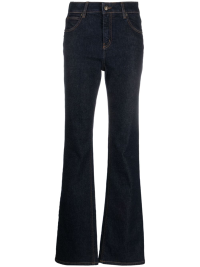 Zadig & Voltaire Emile High-waisted Flared Jeans In Blue