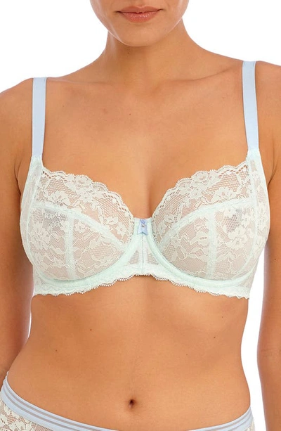 Freya Offbeat Underwire Side Support Bra In Pure Water