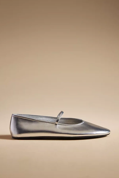 Jeffrey Campbell Dancerina Flats In Silver