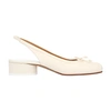 Maison Margiela Off-white Slingback Tabi Heels In White