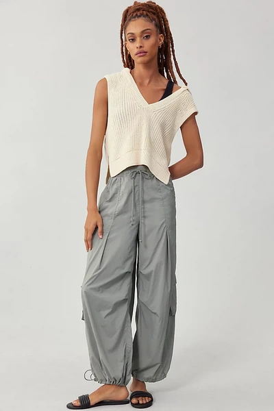 Daily Practice By Anthropologie Parachute Pants In Green