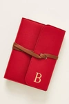 Graphic Image Wrapped Monogram Journal In Red