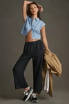 Velvet By Graham & Spencer Lola Linen Pants In Blue