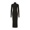 Dolce & Gabbana Tulle Calf-length Dress With All-over Dg Logo In Black