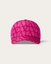 Valentino Garavani Toile Iconographe Baseball Cap In Toile Iconographe Faille Woman Pink Pp 57 In Pink Pp