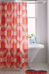 URBAN OUTFITTERS LILY MARFY FOR DENY GARDEN PARTY SHOWER CURTAIN IN PINK AT URBAN OUTFITTERS