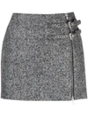 Alessandra Rich Alessandra Mini Skirt In Nero E Bianco