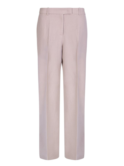 Fabiana Filippi Linen And Viscose Trousers  In Pink
