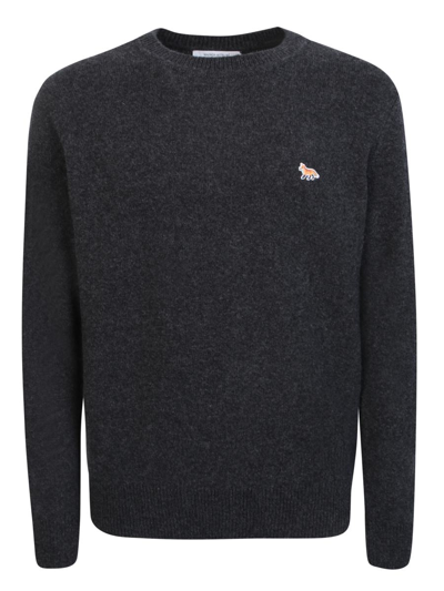 Maison Kitsuné Dressed Fox Jumper In Black