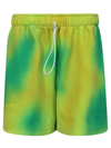 Bonsai Spray-dyed Basket Fit Shorts In Green