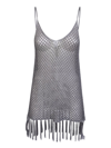 Dodo Bar Or Mesh Grey Top In Grey