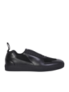Ferrari Leather Low Top Sneakers In Black