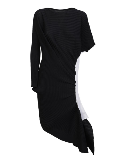 Issey Miyake Fluidity Tube Knitted Midi Dress In Black | ModeSens 