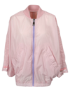 Khrisjoy Bomber In Rose-pink Polyamide In Pink