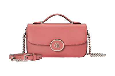 Pre-owned Gucci Petite Gg Mini Shoulder Bag Pink