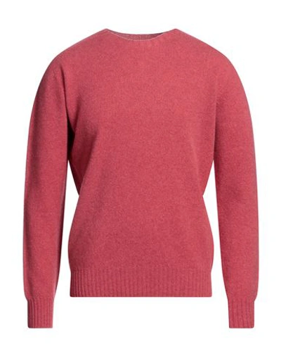 Altea Man Sweater Red Size L Virgin Wool In Red