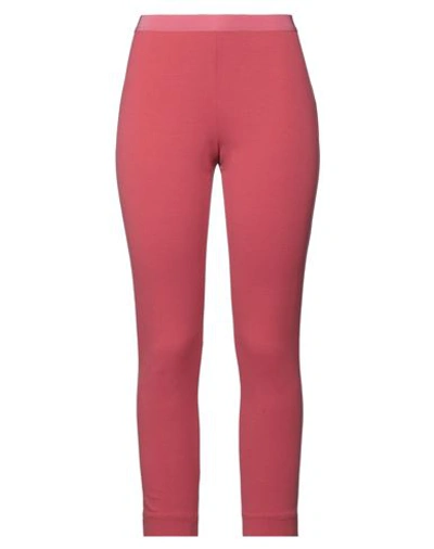 Liviana Conti Woman Leggings Fuchsia Size 6 Viscose, Polyamide, Elastane In Pink