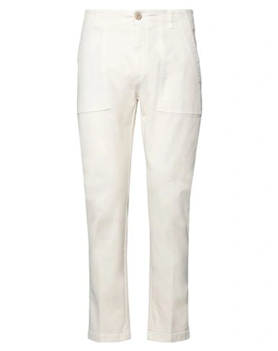 Department 5 Man Pants Beige Size 35 Cotton In White