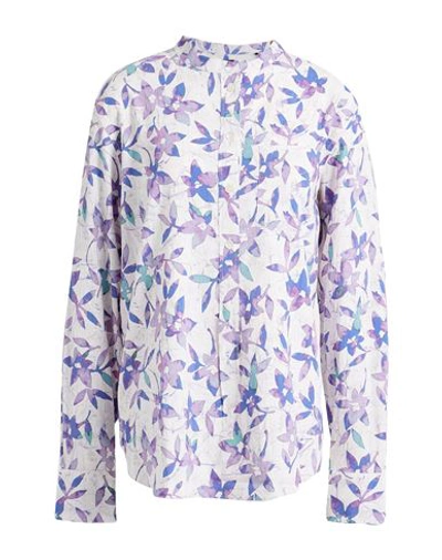 Isabel Marant Woman Shirt Light Grey Size 8 Viscose, Silk, Elastane In White