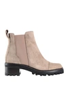 See By Chloé Woman Ankle Boots Sand Size 7.5 Soft Leather In Beige