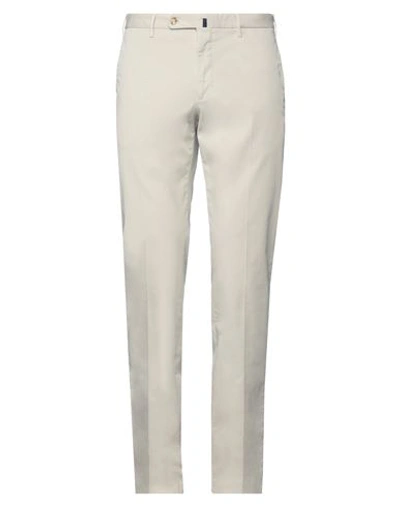 Incotex Man Pants Light Grey Size 38 Cotton, Elastane In Grey