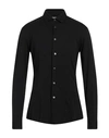 Daniele Alessandrini Homme Man Shirt Black Size 15 ½ Cotton, Elastane