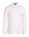 Tommy Hilfiger Man Shirt Light Pink Size S Cotton, Elastane