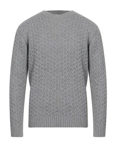Grey Daniele Alessandrini Man Sweater Light Grey Size 42 Wool, Polyamide