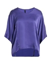 Manila Grace Woman Blouse Purple Size 8 Silk