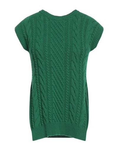 Giulia N Woman Sweater Green Size Xs Polyamide, Wool, Viscose, Cashmere