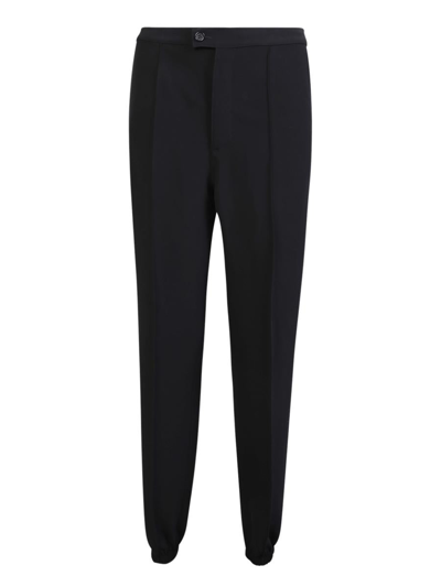 Alexander Mcqueen Loose Fit Track Pants In Black