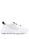 Versace Jeans Couture Panelled Leather Low-top Sneakers In White