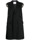 SACAI PANELLED WOOL-BLEND JACKET