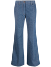 FORTE FORTE MID-RISE COTTON FLARED JEANS