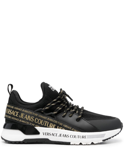 Versace Jeans Couture Shoes Fondo Dynamic Dis. Sa8 Knit+gummy+coated In Black