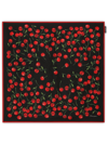 DOLCE & GABBANA CHERRY-PRINT SILK SCARF