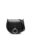 Chloé Chloe Black Leather Small Arlene Crossbody Bag In Black