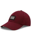 Dolce & Gabbana Cotton Baseball Cap With Logo Tag In Red