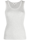 Agolde "ribbed Poppy Sleeveless In Grey
