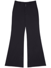 Mm6 Maison Margiela Long-length Flared Trousers In Black