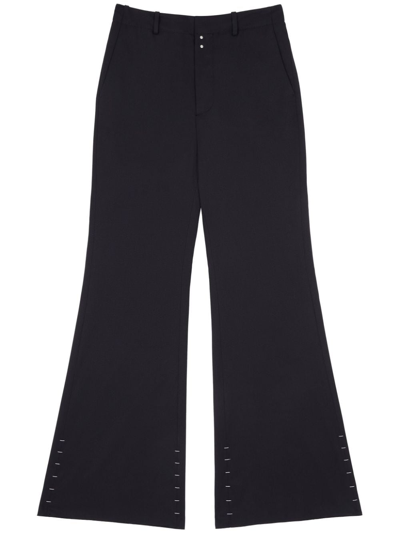 Mm6 Maison Margiela Long-length Flared Trousers In Black