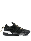 Versace Jeans Couture Dynamic Slip-on Sneakers In Black