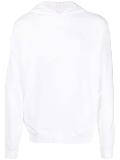 Sandro Boutique Logo-print Cotton Hoodie In White