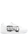 Versace Jeans Couture Logo-print Low-top Sneakers In White