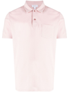 Sunspel Riviera Cotton Polo Shirt In Pink