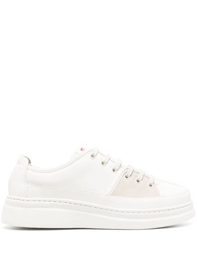 Camper Runner Up Logo-patch Sneakers In White