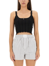 Alexander Wang T Crop Top In Black