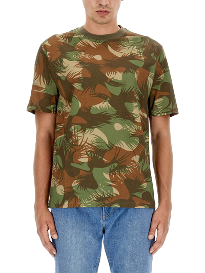 Moschino Camouflage T-shirt In Green