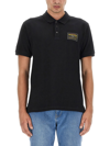 MOSCHINO POLO WITH LOGO PATCH