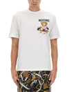 Moschino Teddy Bear T-shirt In Bianco
